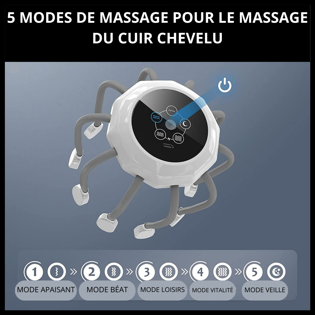 VIBROMASSEUR RELAXANT POUR LA TETE