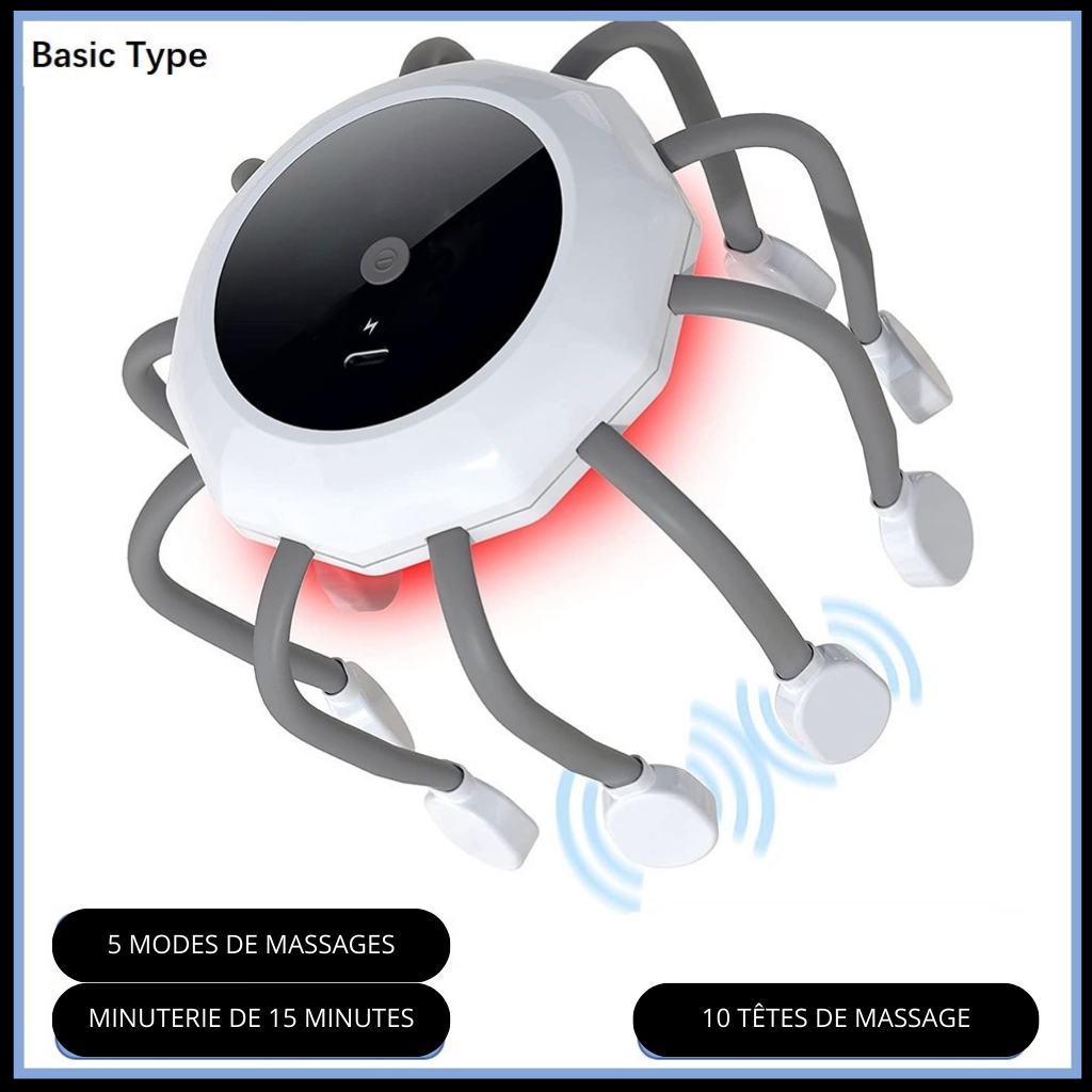 VIBROMASSEUR RELAXANT POUR LA TETE