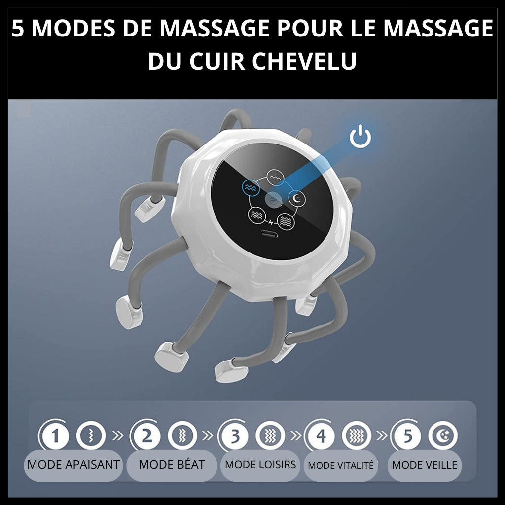 VIBROMASSEUR RELAXANT POUR LA TETE  <br> Modèle # SUMMER