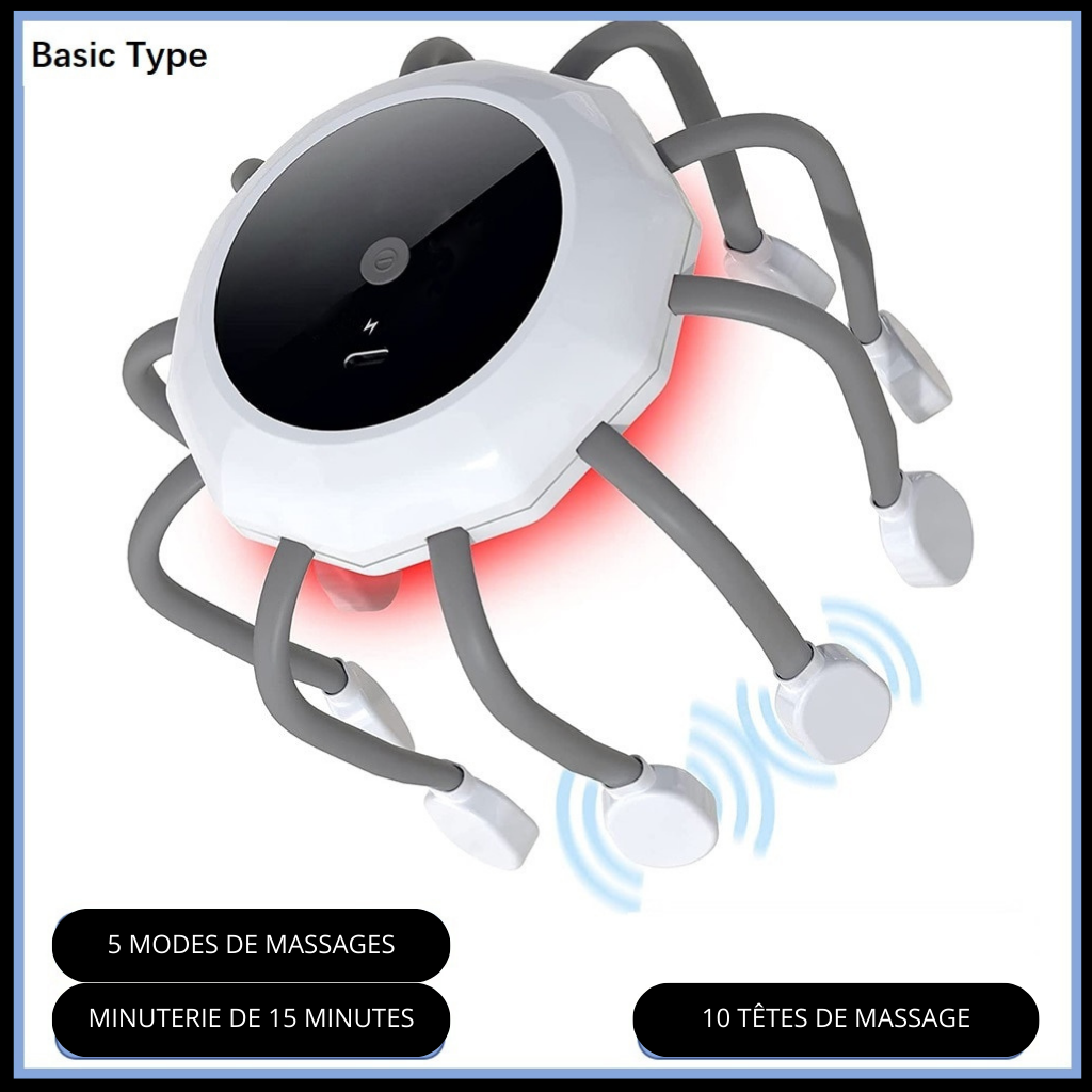 VIBROMASSEUR RELAXANT POUR LA TETE  <br> Modèle # SUMMER