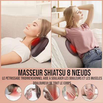 OREILLER MASSAGE VIBRATEUR ELECTRIQUE