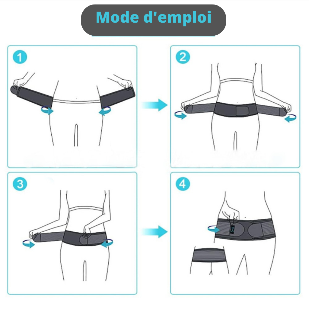 CEINTURE LOMBAIRE DE COMPRESSION <br> Modèle # SUMMER